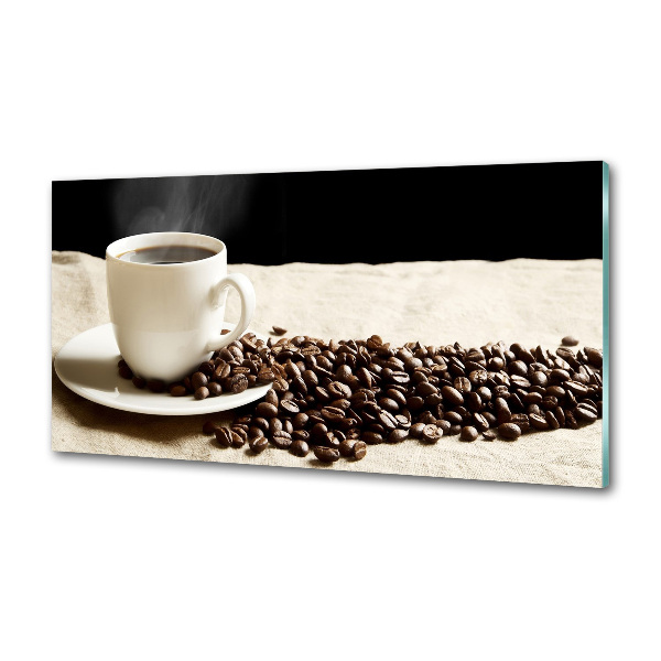 Cooker splashback Aromatic coffee