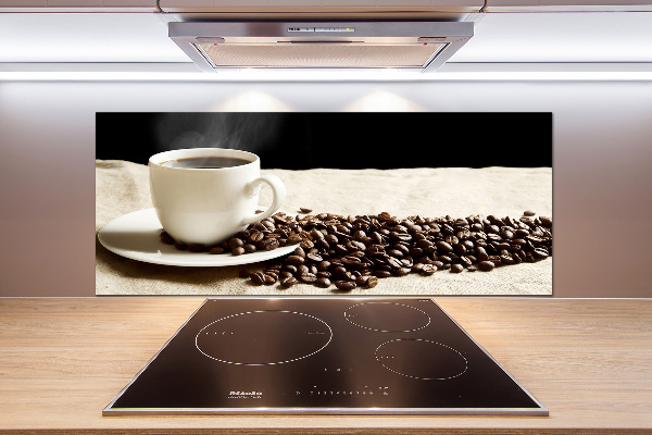 Cooker splashback Aromatic coffee