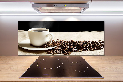 Cooker splashback Aromatic coffee