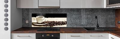 Cooker splashback Aromatic coffee