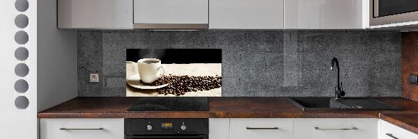 Cooker splashback Aromatic coffee