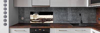 Cooker splashback Aromatic coffee