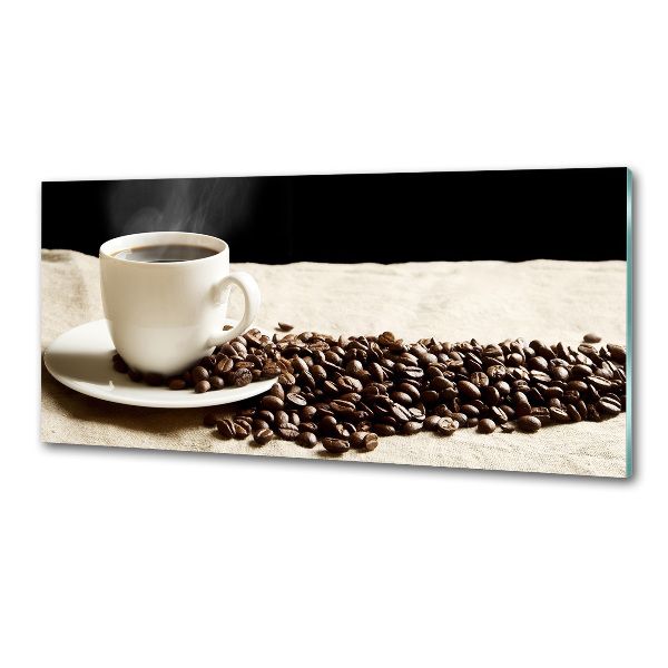 Cooker splashback Aromatic coffee