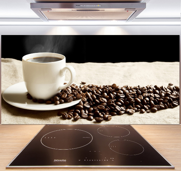 Cooker splashback Aromatic coffee