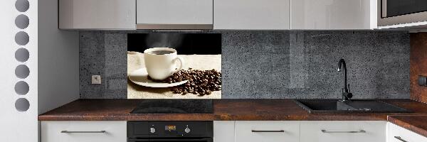 Cooker splashback Aromatic coffee