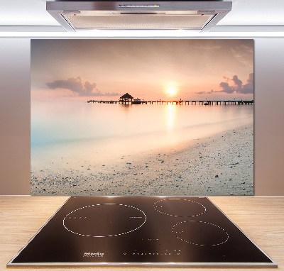 Cooker splashback Maldives beach