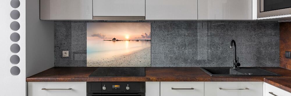 Cooker splashback Maldives beach