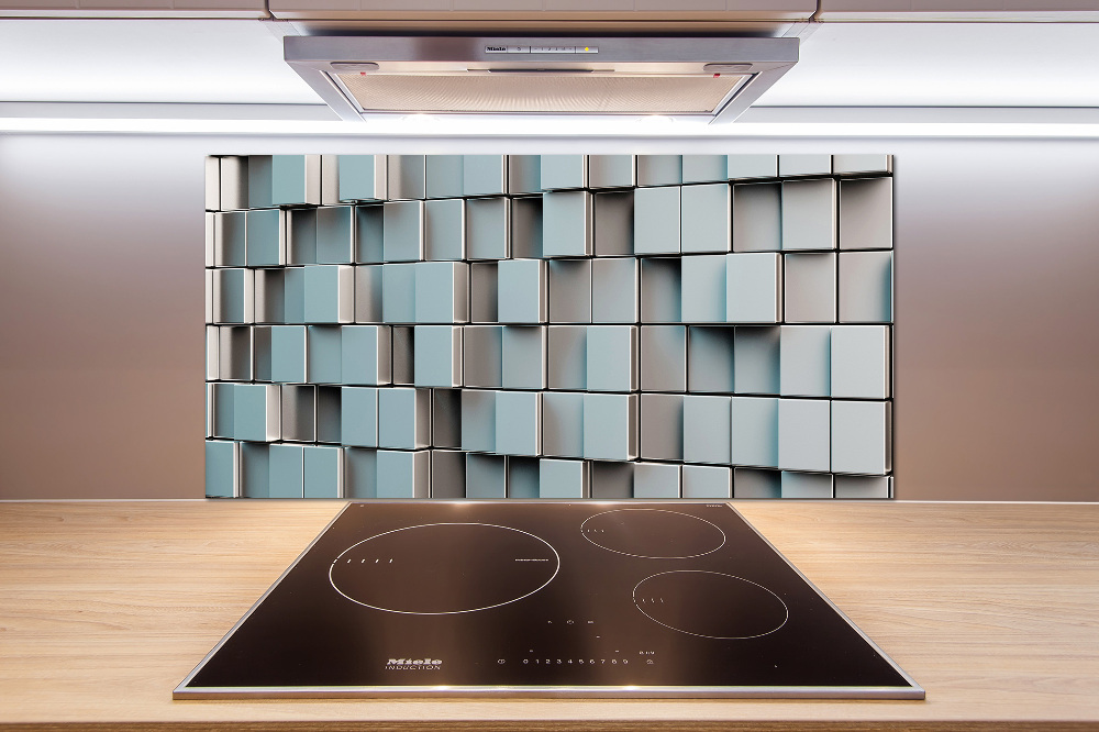 Cooker splashback Cube wall