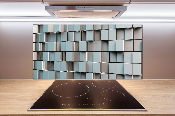 Cooker splashback Cube wall