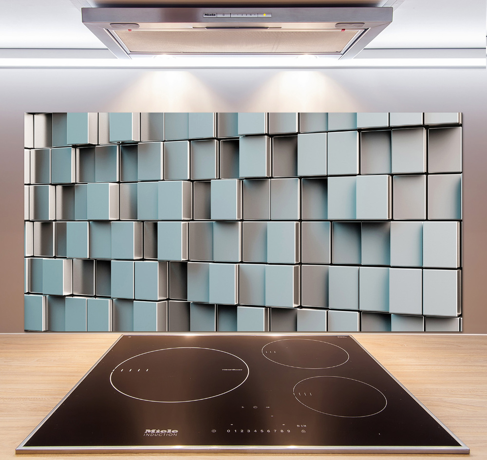 Cooker splashback Cube wall