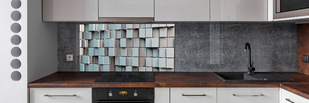 Cooker splashback Cube wall