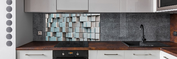 Cooker splashback Cube wall