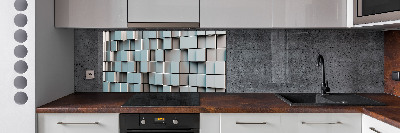 Cooker splashback Cube wall