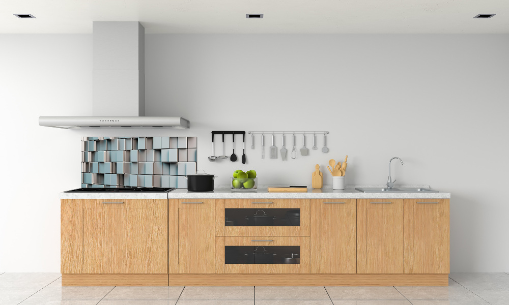 Cooker splashback Cube wall