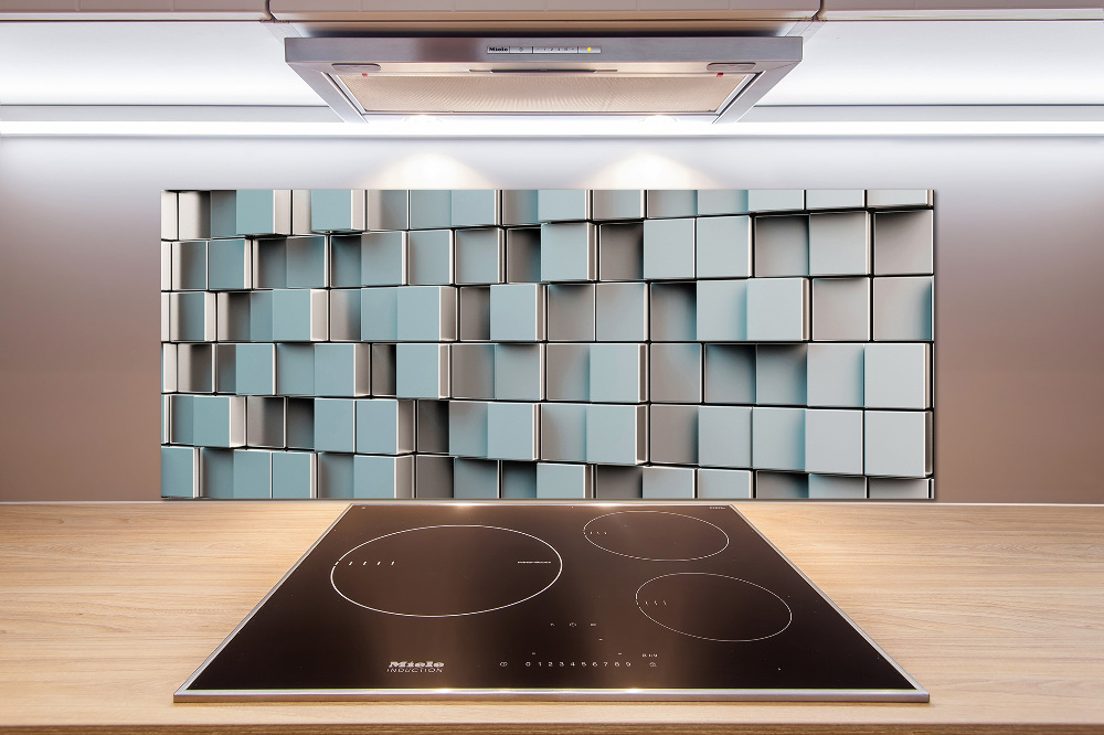 Cooker splashback Cube wall