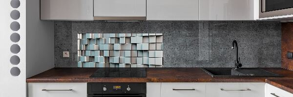 Cooker splashback Cube wall