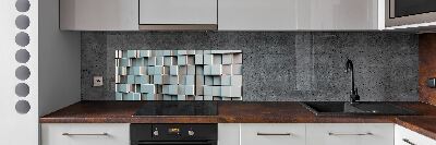 Cooker splashback Cube wall