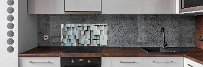 Cooker splashback Cube wall