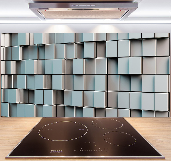 Cooker splashback Cube wall