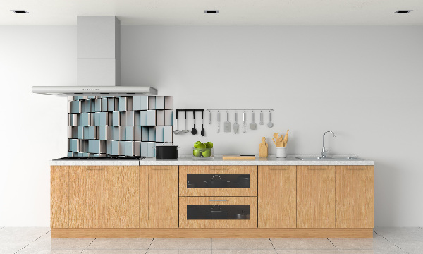 Cooker splashback Cube wall