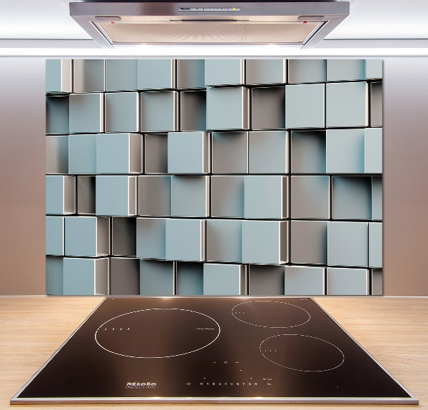 Cooker splashback Cube wall