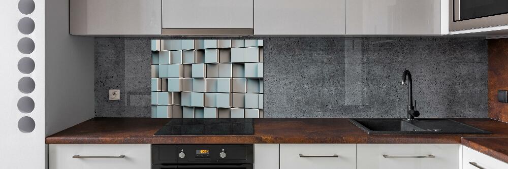 Cooker splashback Cube wall