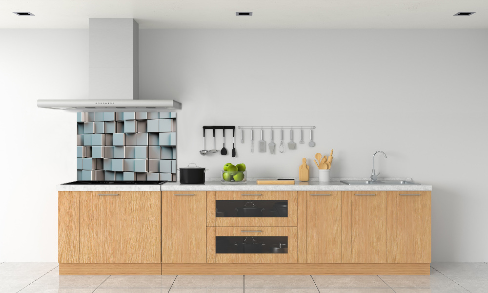 Cooker splashback Cube wall