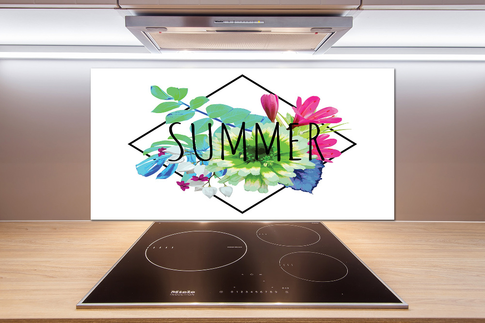 Glass splashback Summer