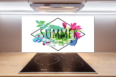 Glass splashback Summer