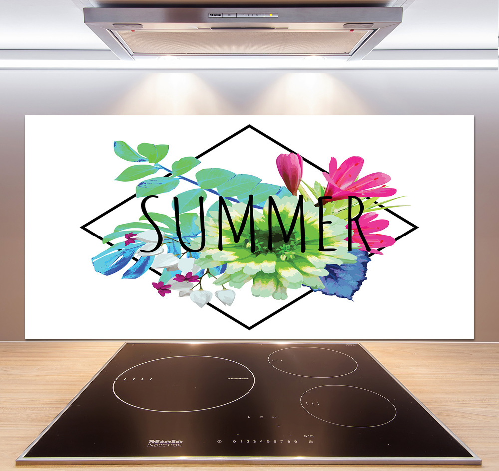 Glass splashback Summer