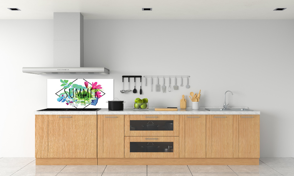 Glass splashback Summer