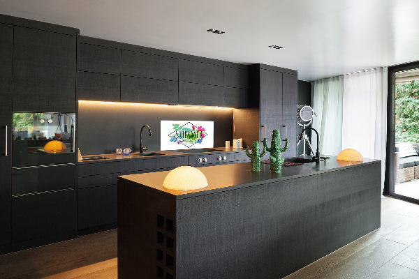 Glass splashback Summer