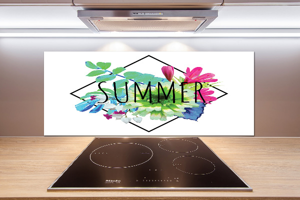 Glass splashback Summer