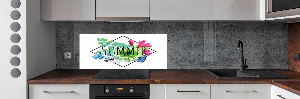 Glass splashback Summer