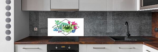 Glass splashback Summer