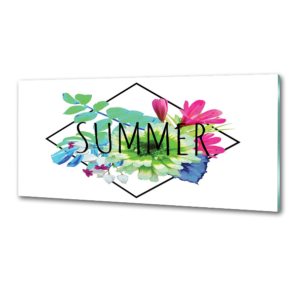 Glass splashback Summer