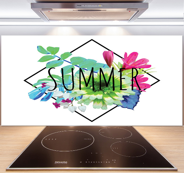 Glass splashback Summer