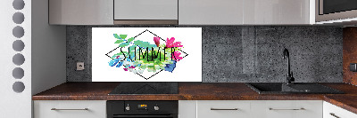 Glass splashback Summer