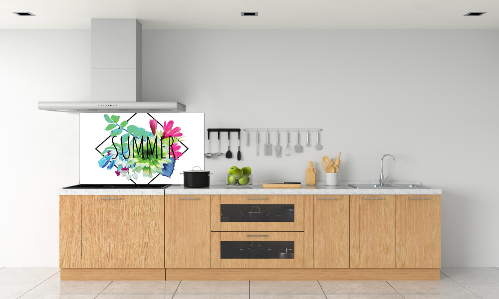 Glass splashback Summer