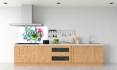 Glass splashback Summer