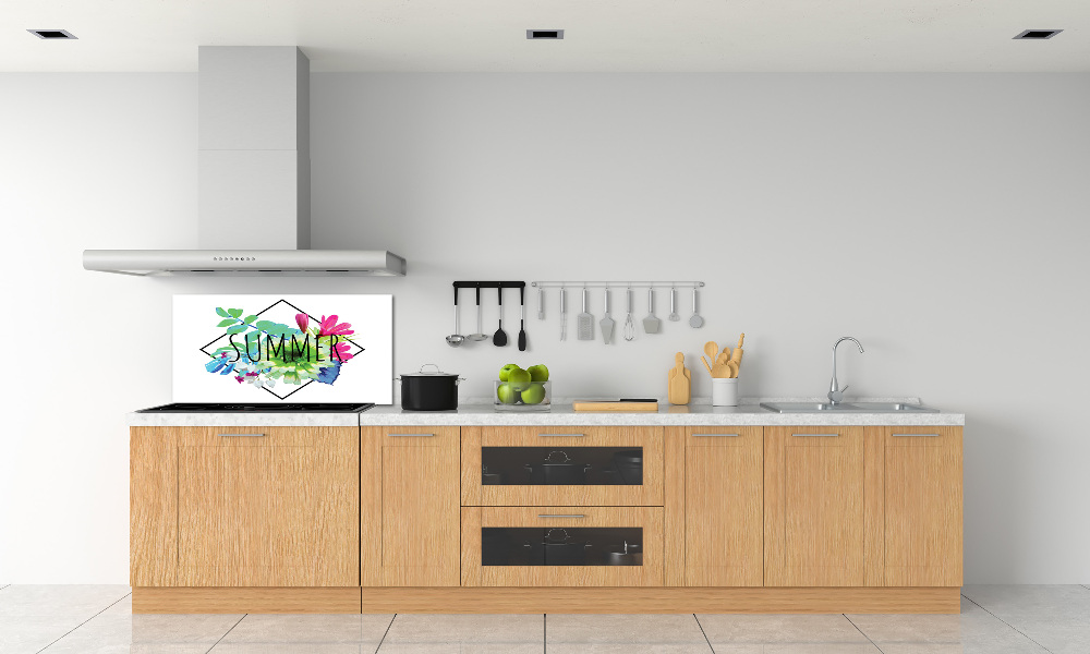 Glass splashback Summer