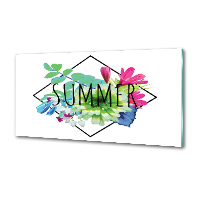 Glass splashback Summer