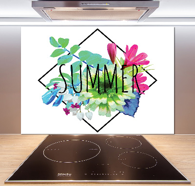 Glass splashback Summer