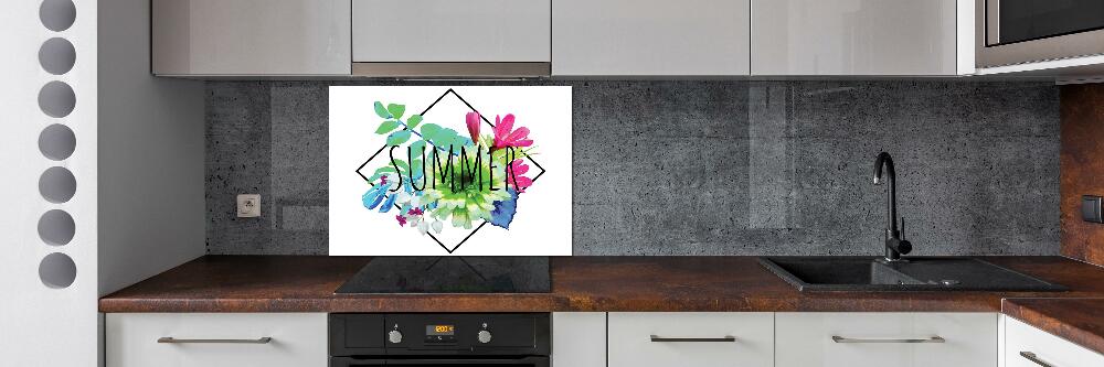 Glass splashback Summer