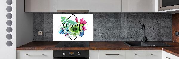 Glass splashback Summer