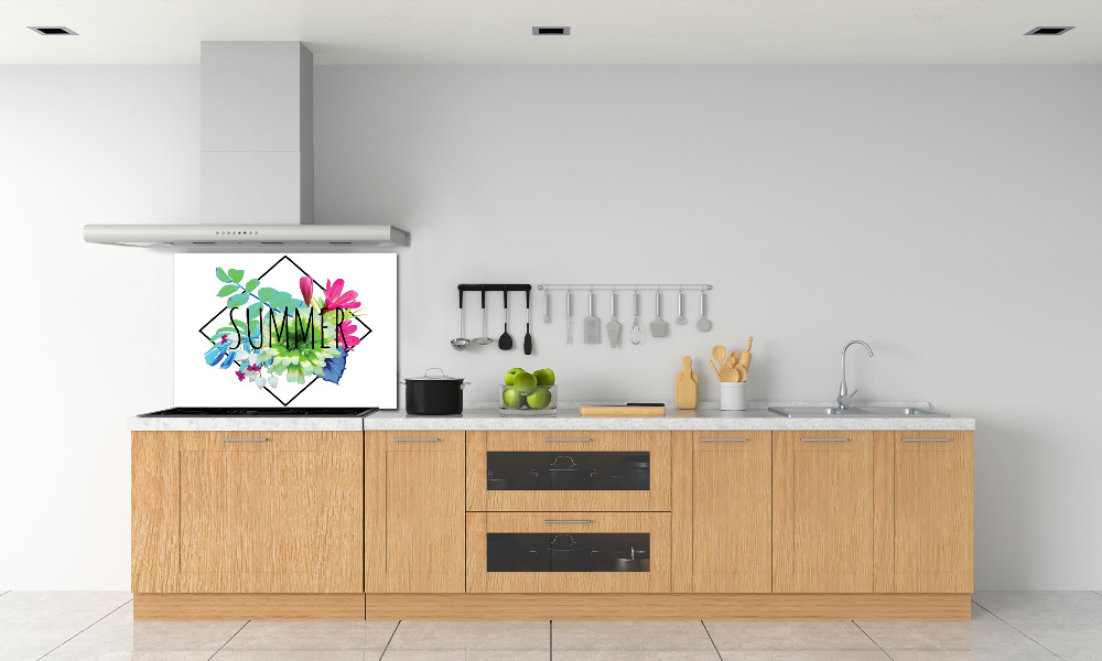 Glass splashback Summer