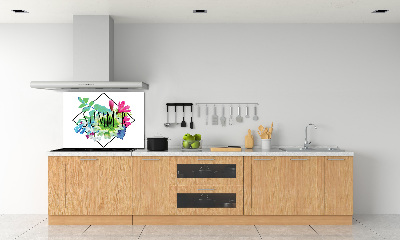 Glass splashback Summer