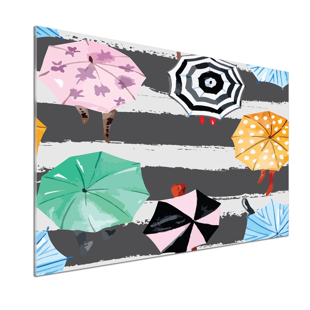 Cooker splashback Colorful umbrellas