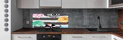 Cooker splashback Colorful umbrellas