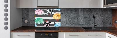 Cooker splashback Colorful umbrellas